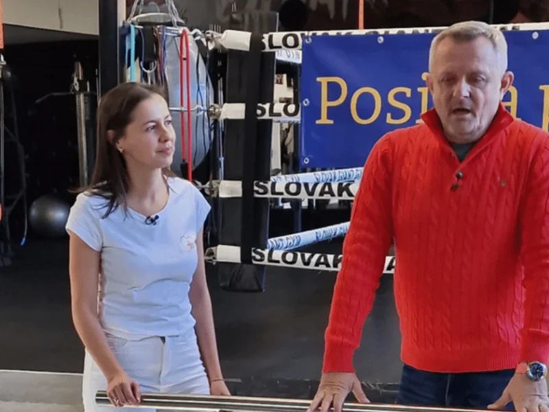 Fyzioterapeutka Miroslava Maskaľová a Vilo Rozboril