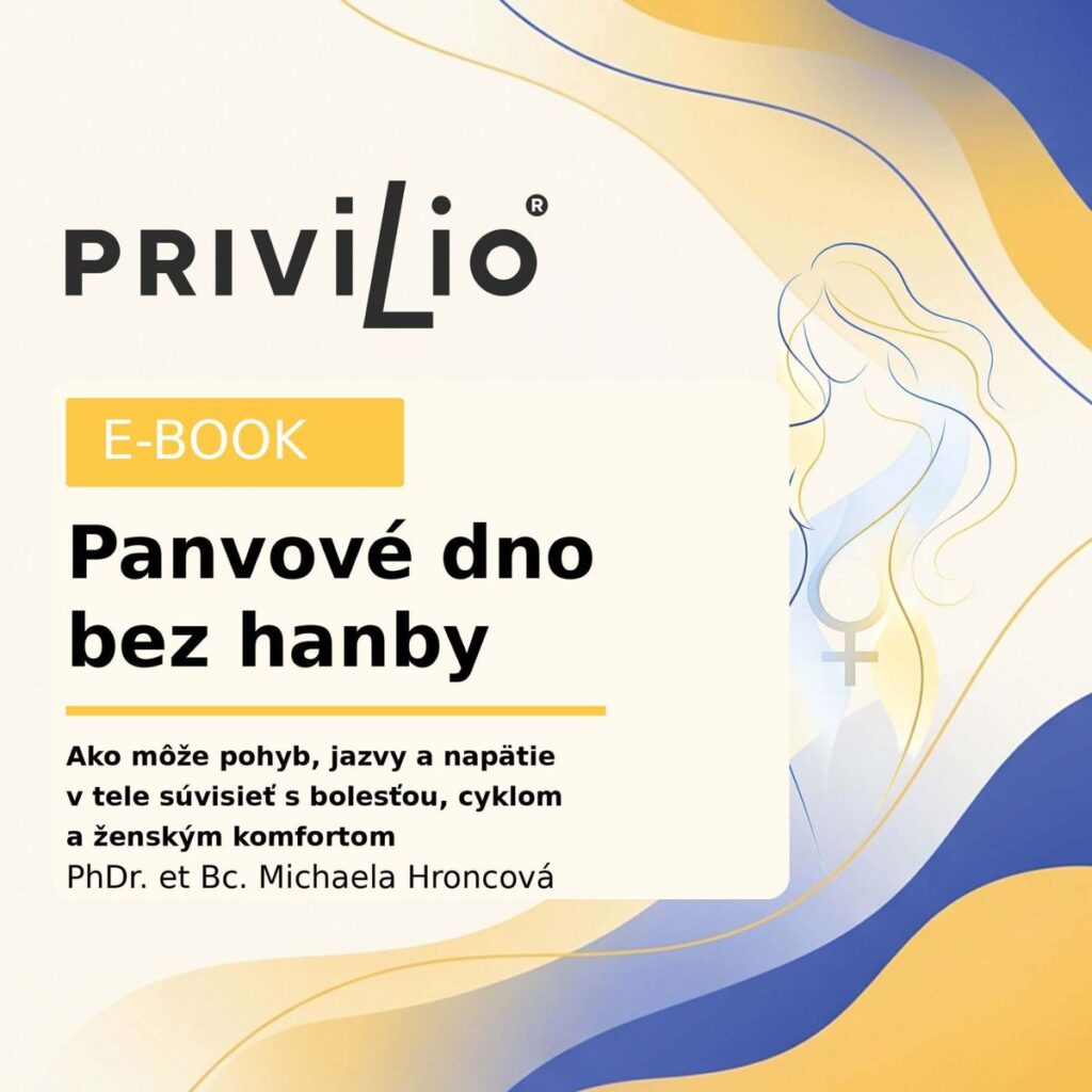 Obálka e-booku Panvové dno bez hanby, ženská fyzioterapia, Privilio.
